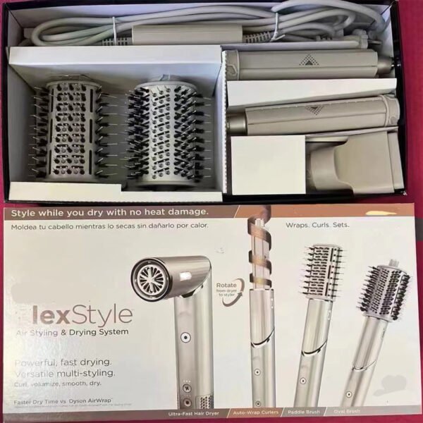 Multifunctional Hair Curler 90 Degree Rotation Electric Hair Dryer